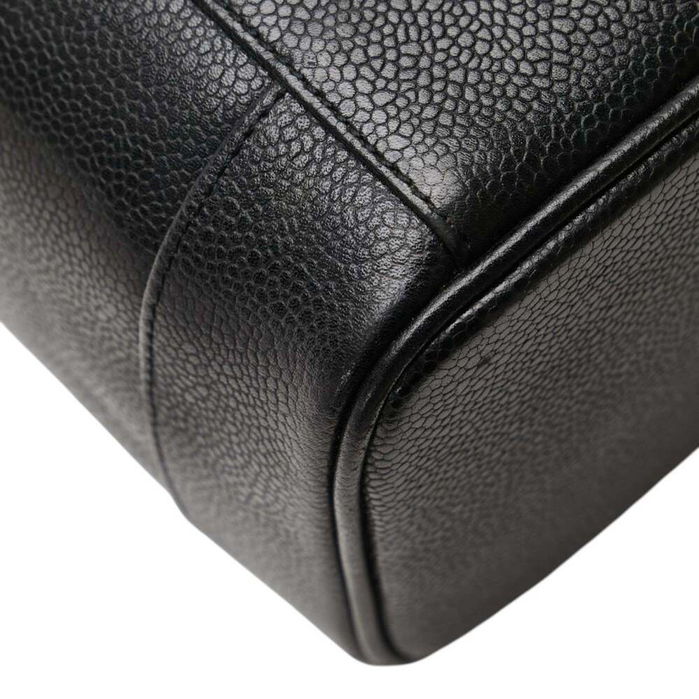 CHANEL Black Caviar Leather Logo Pouch - Picture 7 of 14